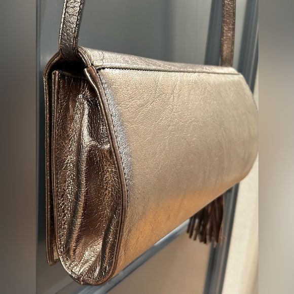 Valentino leather shoulder bag/crossbody/clutch - Bronze Metallic color - Picture 6 of 11